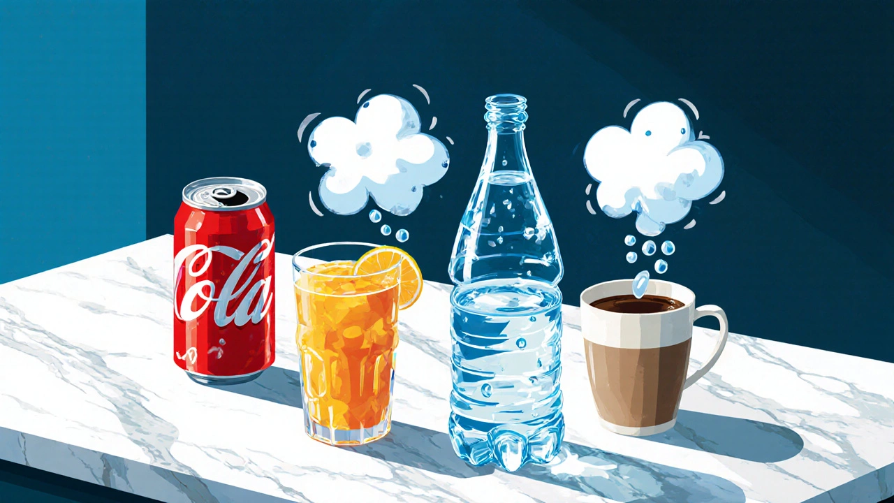 Drink Choices: Water vs. Carbonated Beverages vs. Alcohol
