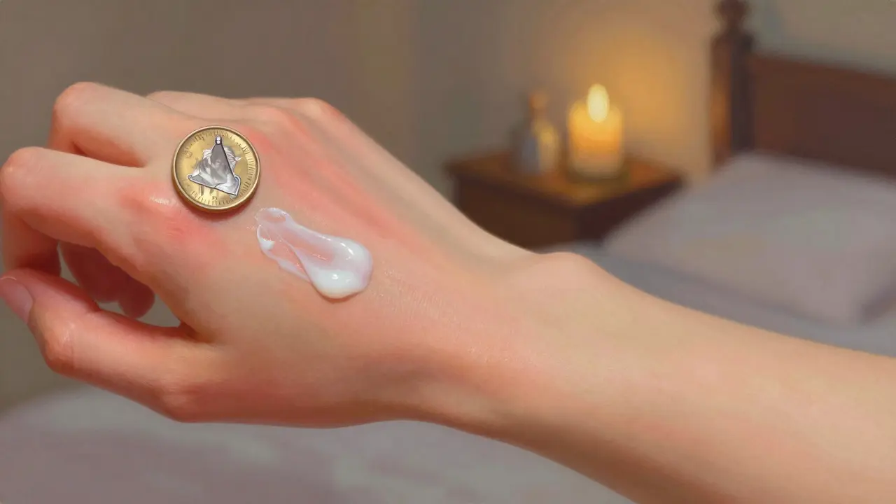 A patch test on forearm showing skin healing over 72 hours with soft light and time-lapse elements.